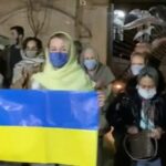 Rally in front of the Ukrainian embassy in Tehran